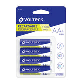 Pilas recargables aa, 1300 mah, 4 iezas volteck
